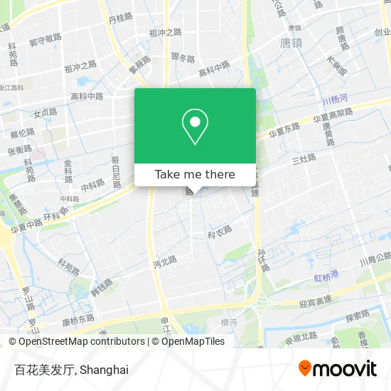 百花美发厅 map