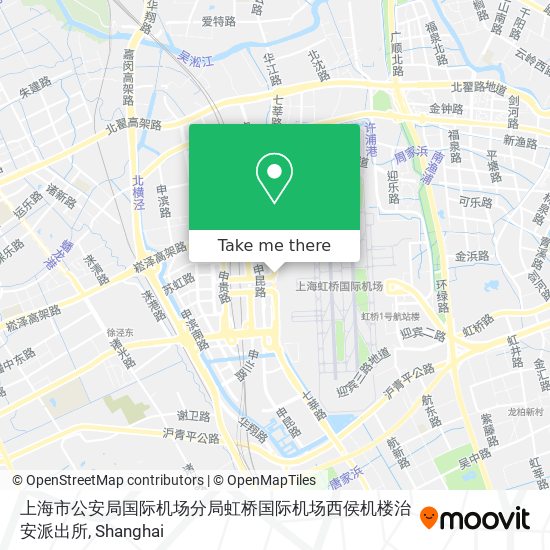 上海市公安局国际机场分局虹桥国际机场西侯机楼治安派出所 map