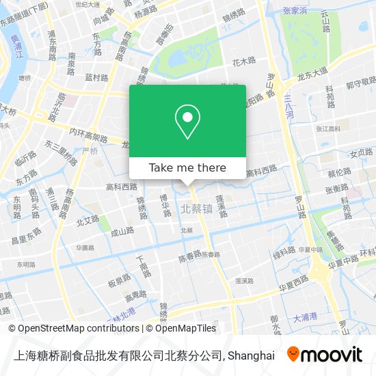 上海糖桥副食品批发有限公司北蔡分公司 map