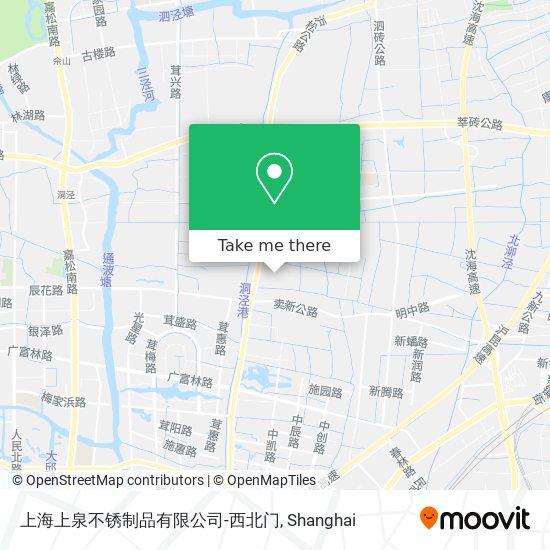 上海上泉不锈制品有限公司-西北门 map