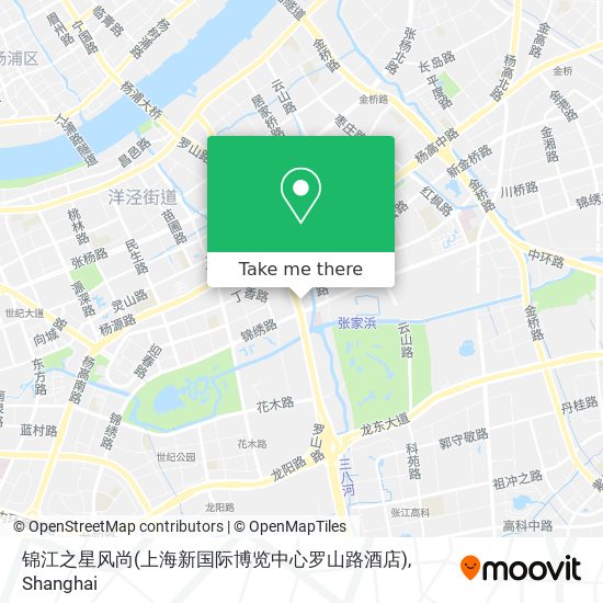 锦江之星风尚(上海新国际博览中心罗山路酒店) map