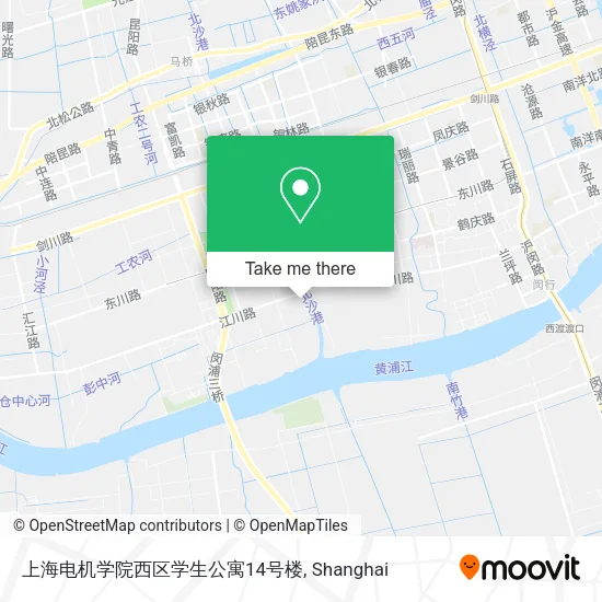 上海电机学院西区学生公寓14号楼 map