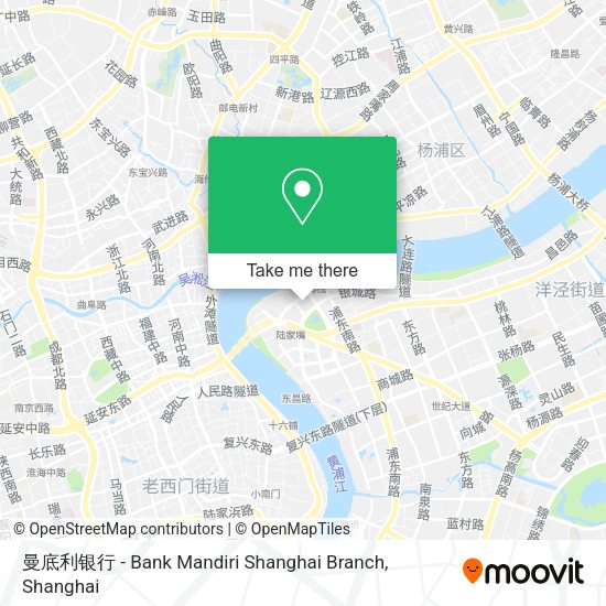 曼底利银行 - Bank Mandiri Shanghai Branch map