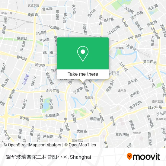 耀华玻璃普陀二村曹阳小区 map