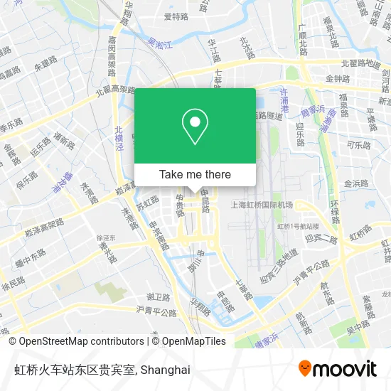 虹桥火车站东区贵宾室 map