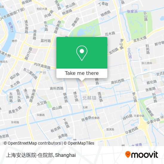 上海安达医院-住院部 map