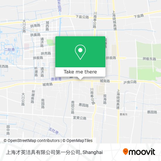 上海才英洁具有限公司第一分公司 map