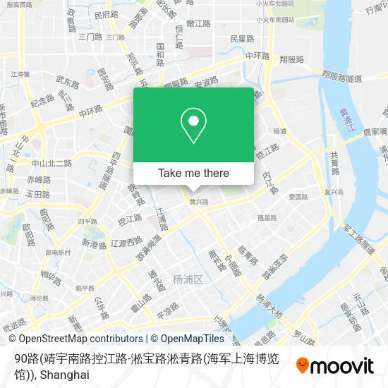 90路(靖宇南路控江路-淞宝路淞青路(海军上海博览馆)) map