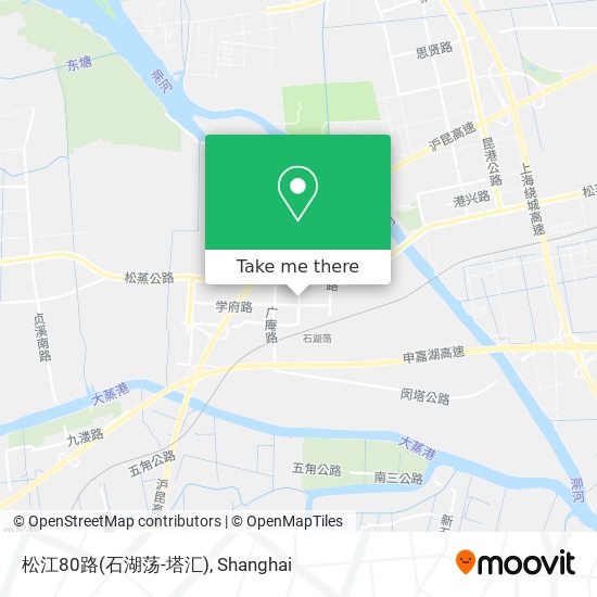 松江80路(石湖荡-塔汇) map