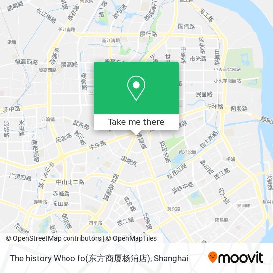 The history Whoo fo(东方商厦杨浦店) map