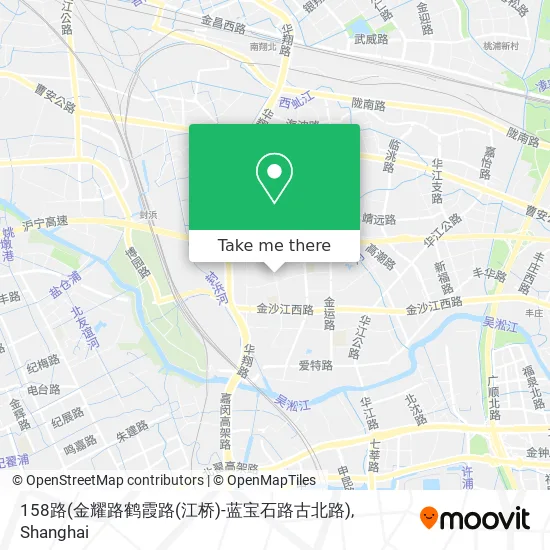 158路(金耀路鹤霞路(江桥)-蓝宝石路古北路) map