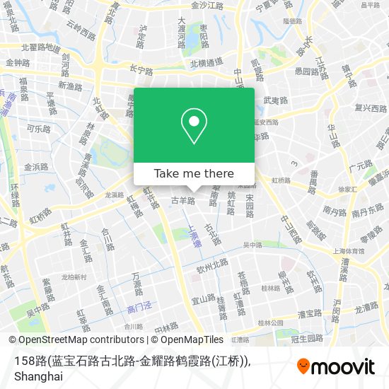 158路(蓝宝石路古北路-金耀路鹤霞路(江桥)) map