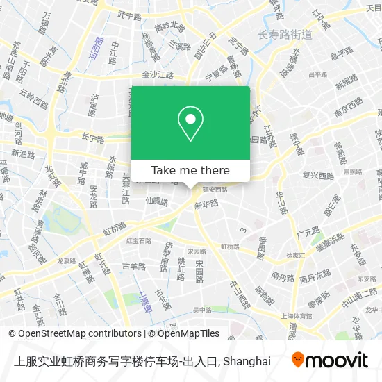 上服实业虹桥商务写字楼停车场-出入口 map