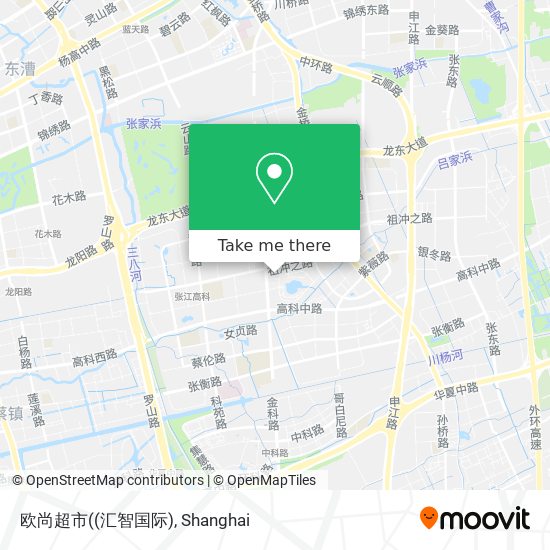 欧尚超市((汇智国际) map