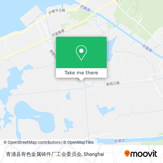 青浦县有色金属铸件厂工会委员会 map