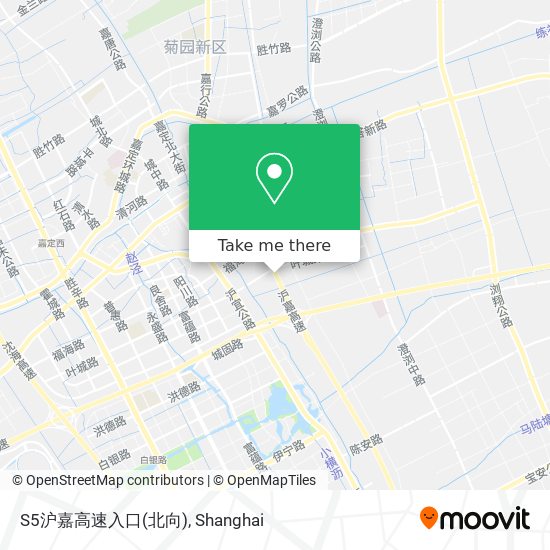 S5沪嘉高速入口(北向) map