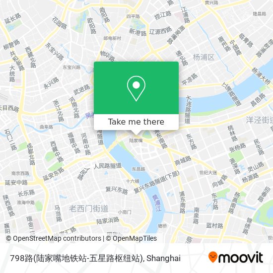 798路(陆家嘴地铁站-五星路枢纽站) map