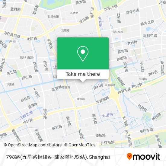 798路(五星路枢纽站-陆家嘴地铁站) map