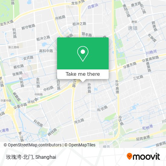 玫瑰湾-北门 map
