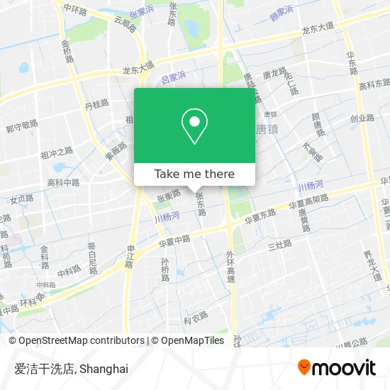 爱洁干洗店 map