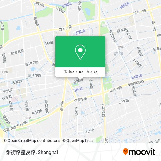 张衡路盛夏路 map