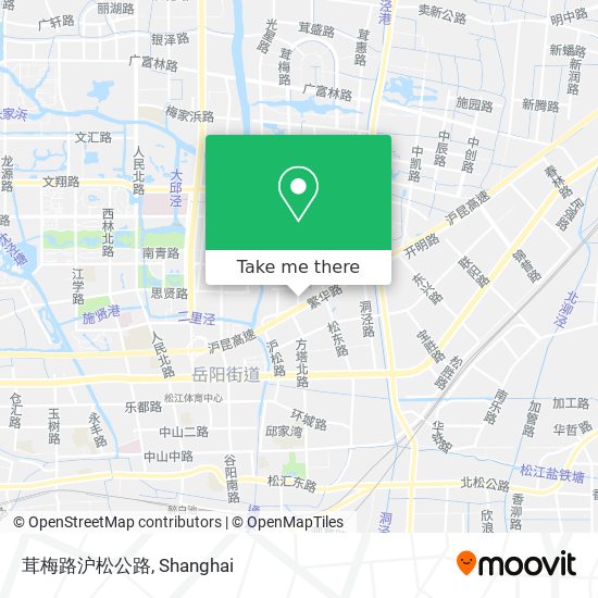 茸梅路沪松公路 map