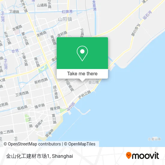 金山化工建材市场1 map
