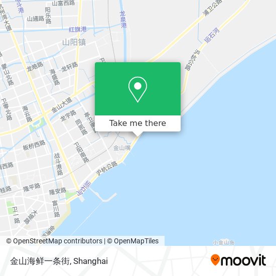 金山海鲜一条街 map