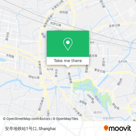 安亭地铁站1号口 map
