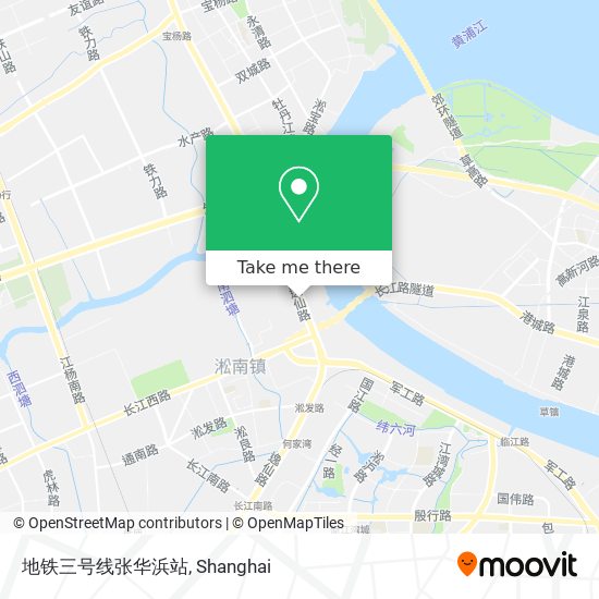 地铁三号线张华浜站 map