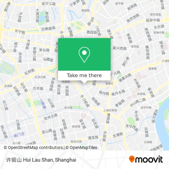 许留山 Hui Lau Shan map
