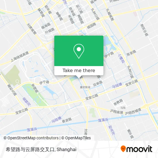 希望路与云屏路交叉口 map