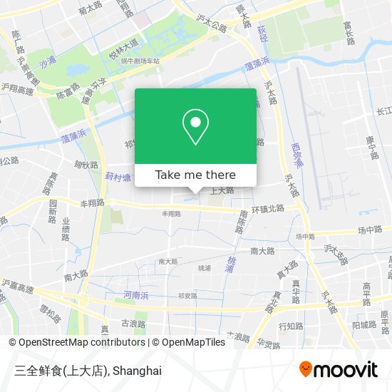 三全鲜食(上大店) map