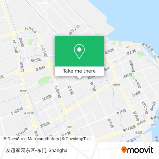 友谊家园东区-东门 map