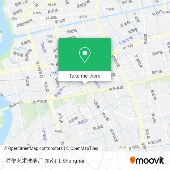 乔健艺术玻璃厂-东南门 map
