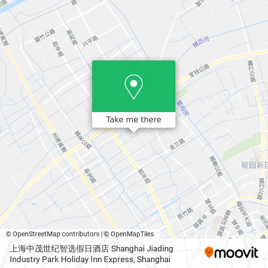 上海中茂世纪智选假日酒店 Shanghai Jiading Industry Park Holiday Inn Express map