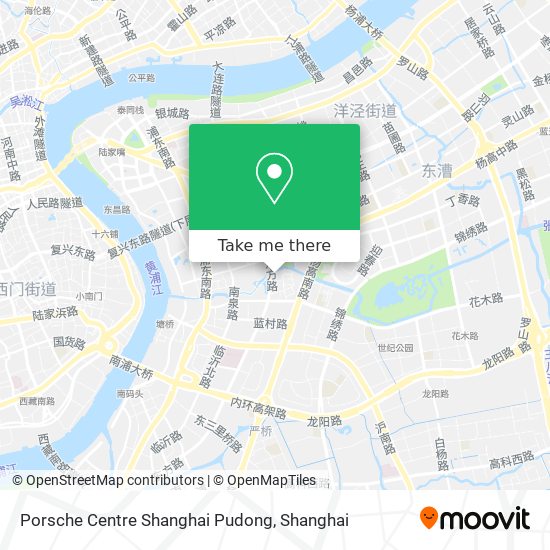 Porsche Centre Shanghai Pudong map