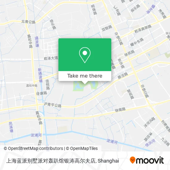 上海蓝派别墅派对轰趴馆银涛高尔夫店 map