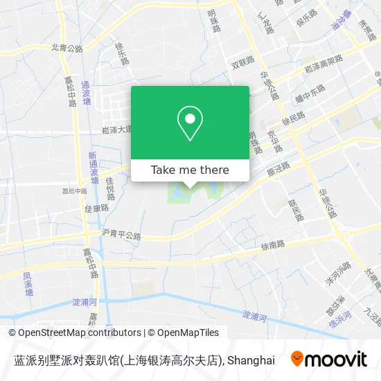 蓝派别墅派对轰趴馆(上海银涛高尔夫店) map