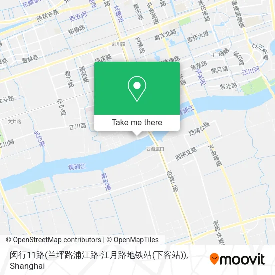 闵行11路(兰坪路浦江路-江月路地铁站(下客站)) map