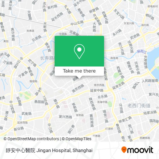 靜安中心醫院 Jingan Hospital map