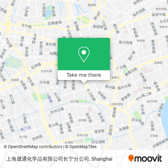 上海晟通化学品有限公司长宁分公司 map