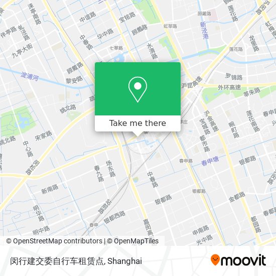 闵行建交委自行车租赁点 map