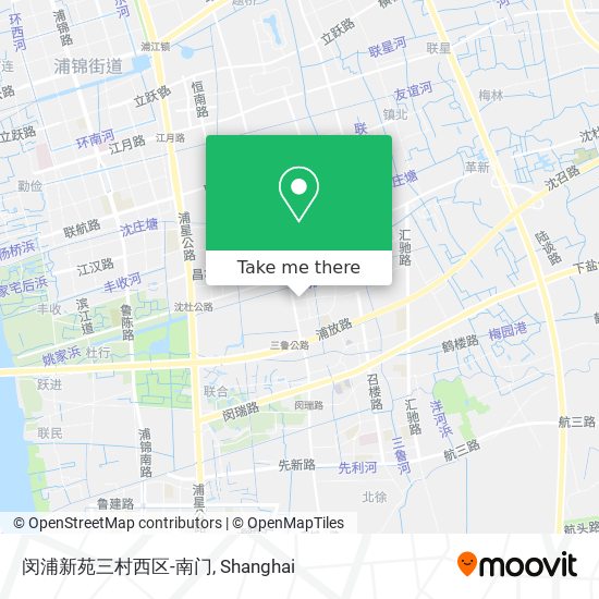 闵浦新苑三村西区-南门 map