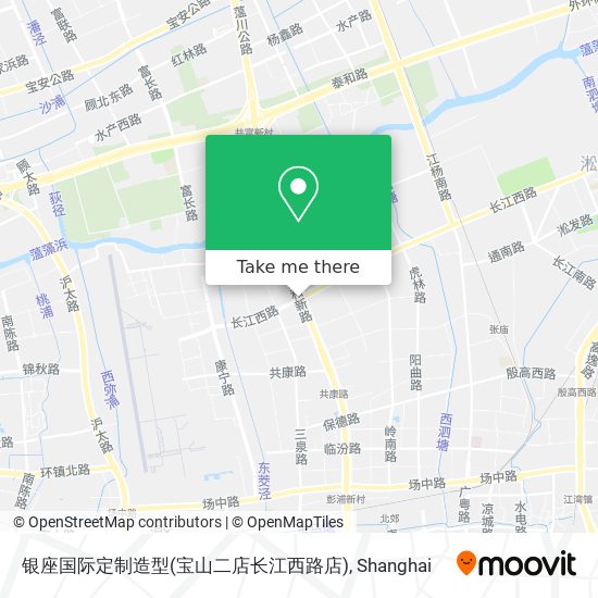 银座国际定制造型(宝山二店长江西路店) map