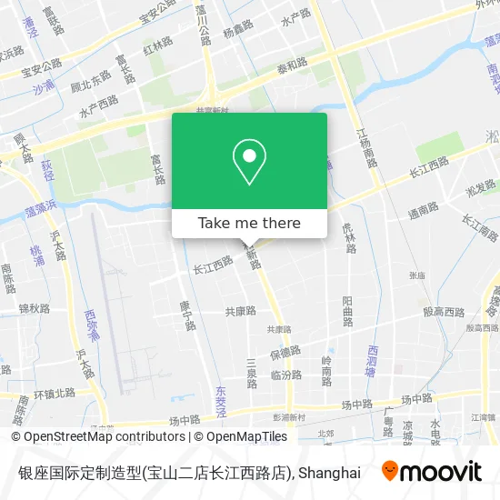 银座国际定制造型(宝山二店长江西路店) map