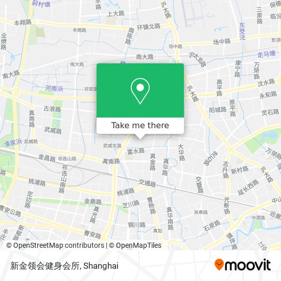 新金领会健身会所 map