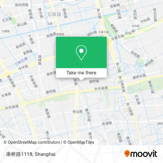 康桥路1118 map
