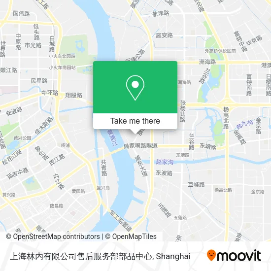 上海林内有限公司售后服务部部品中心 map