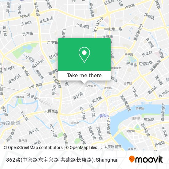 862路(中兴路东宝兴路-共康路长康路) map